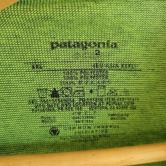 Patagonia Mesh Lightweight Short Sleeve Shirt Green XXL 2XL - Picture 3 of 9